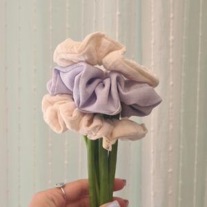 Mini LilaBloom Scrunchie - סט גומיות שיער לקטנטנים